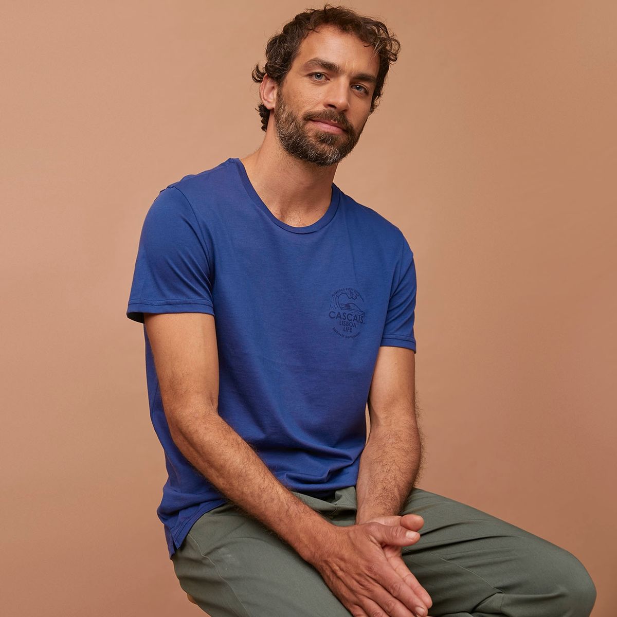 CASCAIS - Cascais Polera Manga Corta Algodón Hombre
