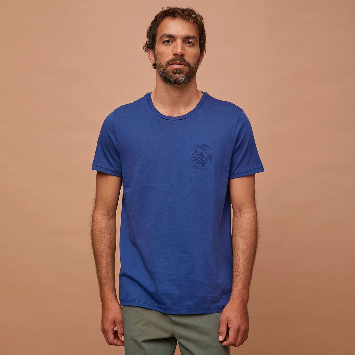 CASCAIS - Cascais Polera Manga Corta Algodón Hombre