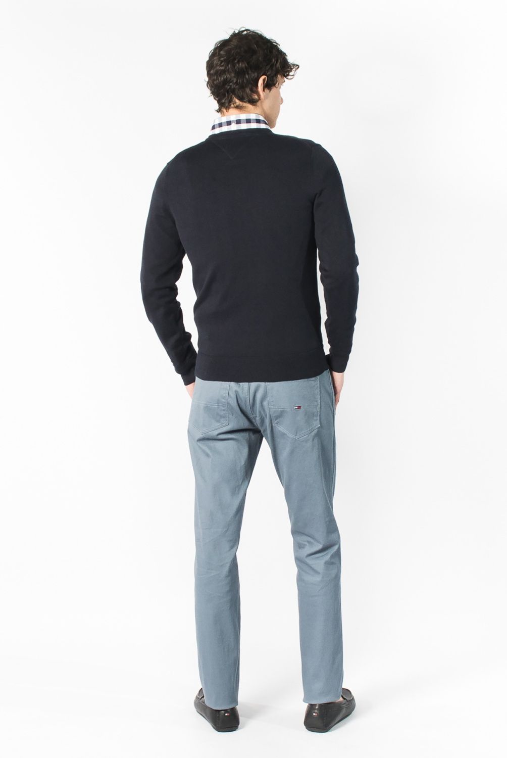 TOMMY HILFIGER - Sweater Cuello V Algodón Hombre Tommy Hilfiger