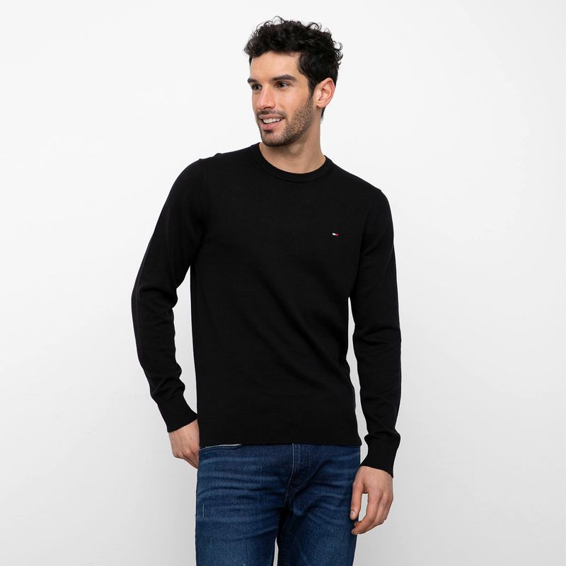 TOMMY HILFIGER - Sweater Cuello Redondo Algodón Hombre Tommy Hilfiger
