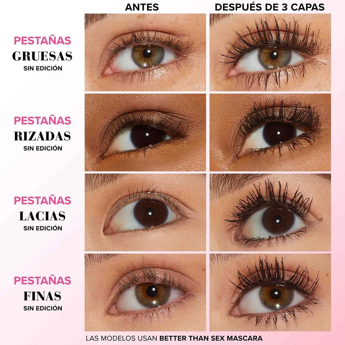 TOO FACED - Máscara de Pestañas Better Than Sex Too Faced