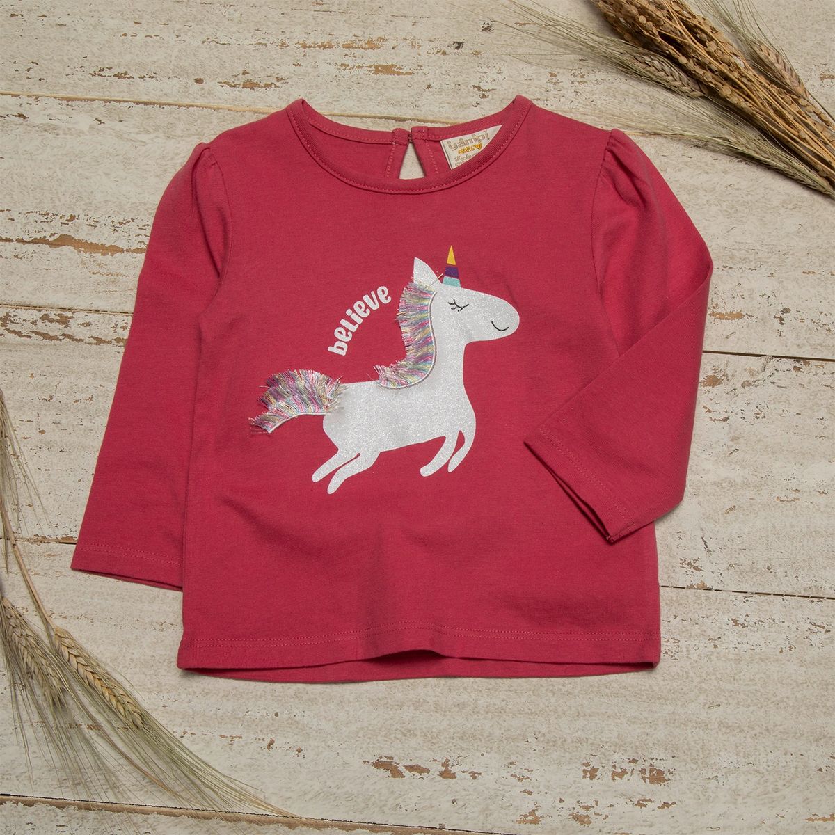 YAMP - Polera Print Algodón orgánico Bebé niña