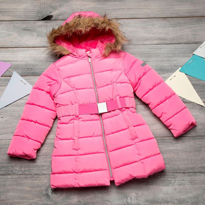 YAMP - Parka Largo Con cinturón Niña