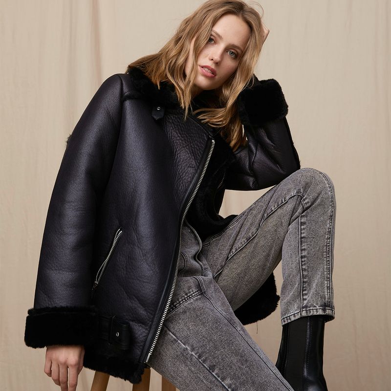 BASEMENT - Chaqueta Bonded Mujer