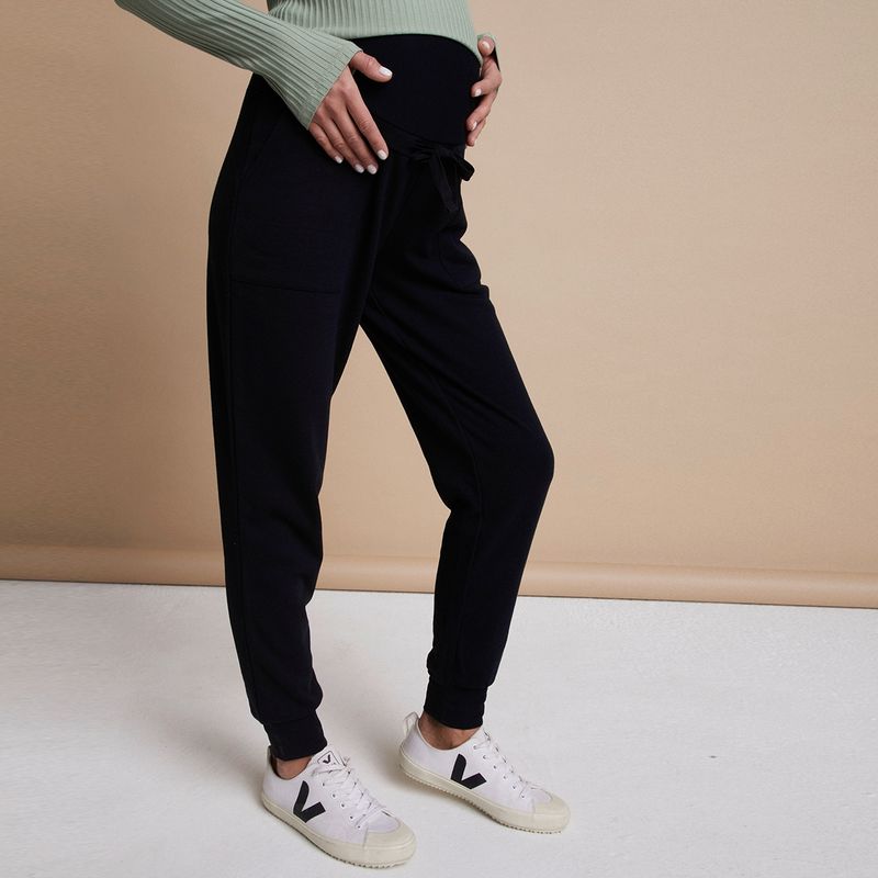 University Club - Pantalón De Buzo Maternal  Mujer