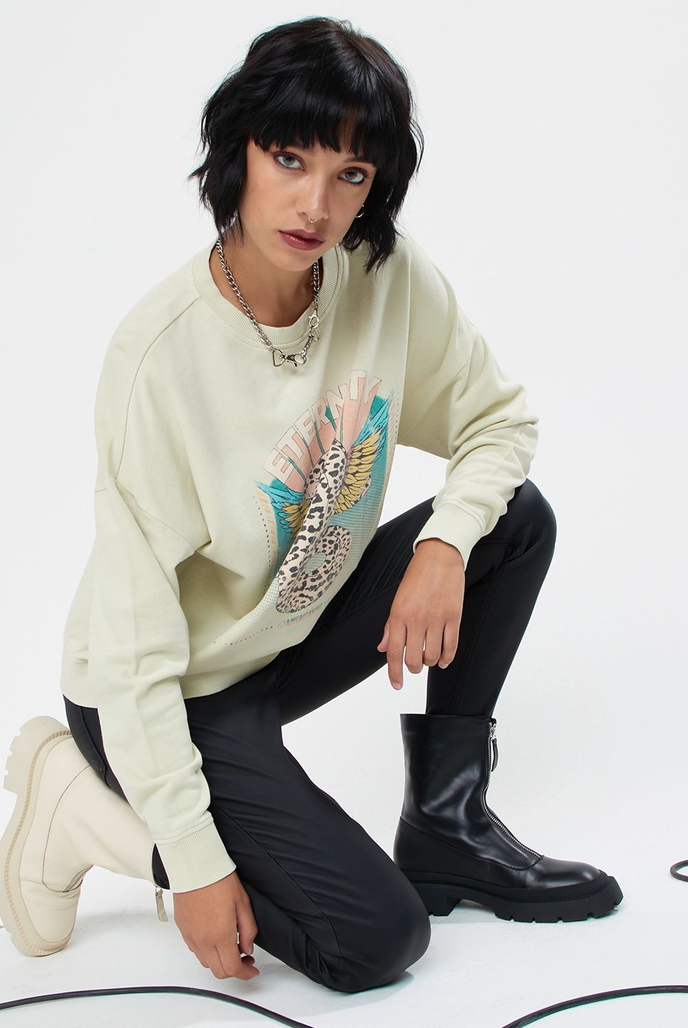 AMERICANINO - Americanino Polerón Estampado Mujer