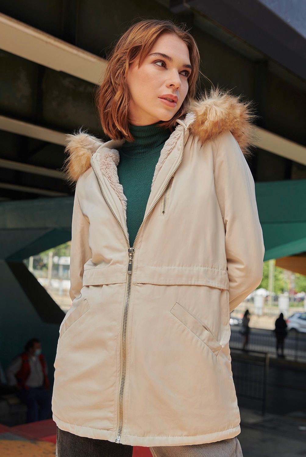 AMERICANINO - Americanino Parka Gorro Pelo Desmontable Mujer