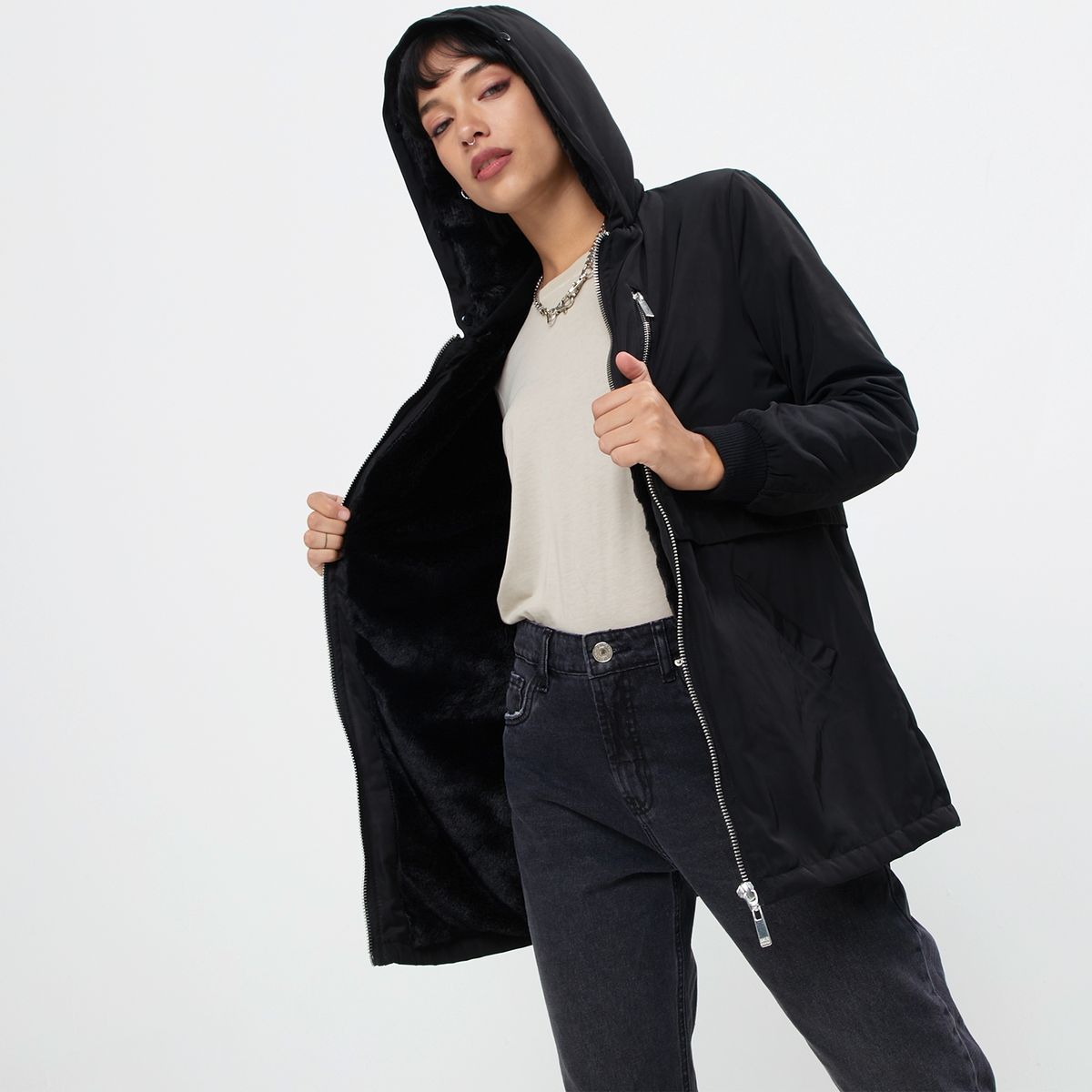 AMERICANINO - Americanino Parka Gorro Pelo Desmontable Mujer