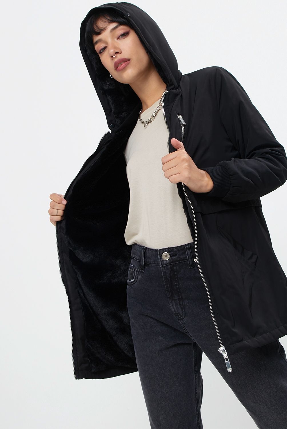 AMERICANINO - Americanino Parka Gorro Pelo Desmontable Mujer