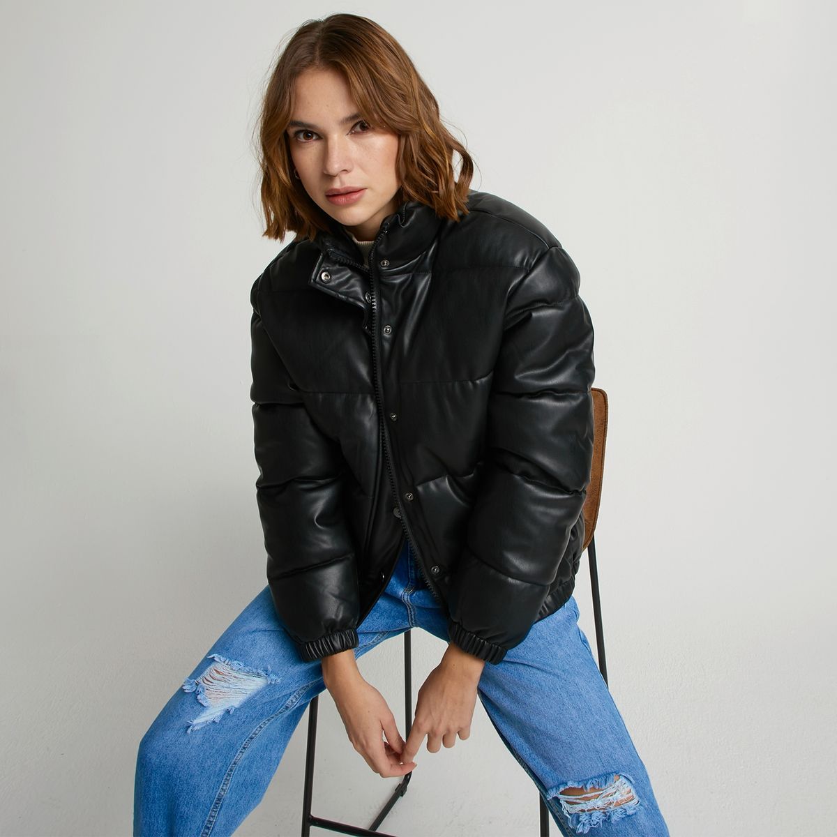 AMERICANINO - Parka Ecocuero Mujer