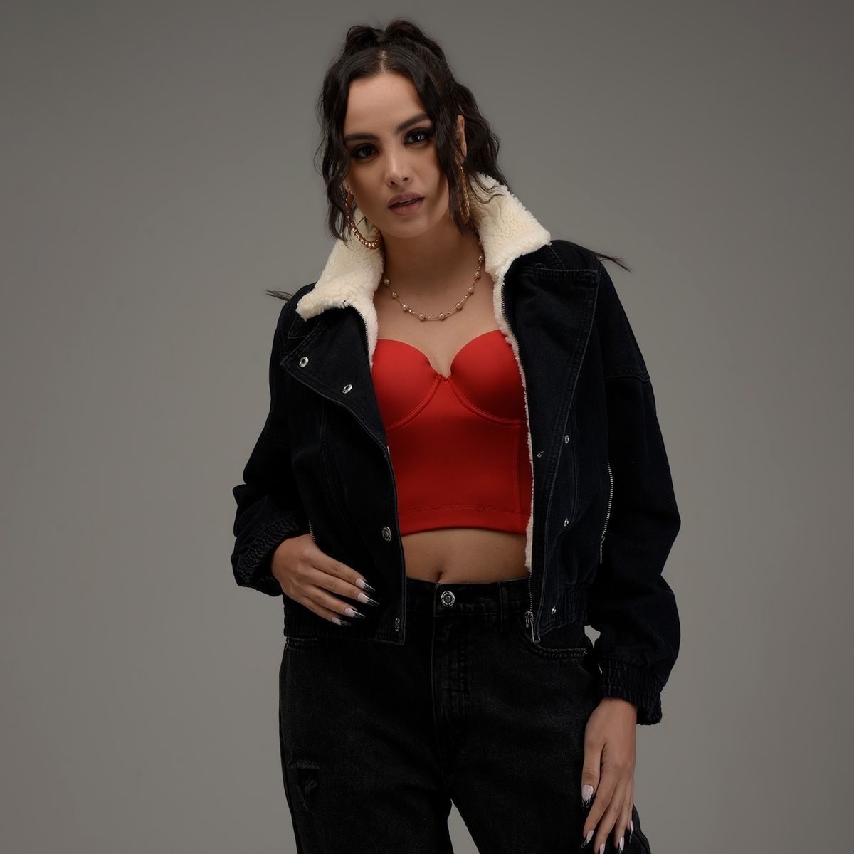 DAHLA - Chaqueta de Jeans Mujer