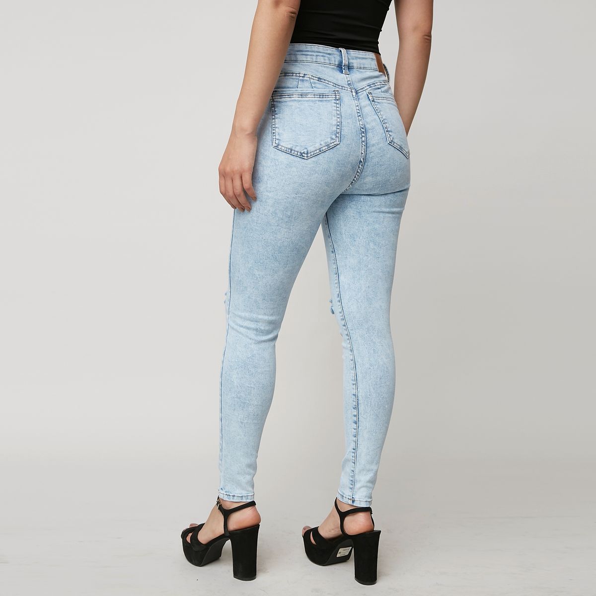 DAHLA - Dahla Jeans Skinny Tiro Alto Algodón Mujer