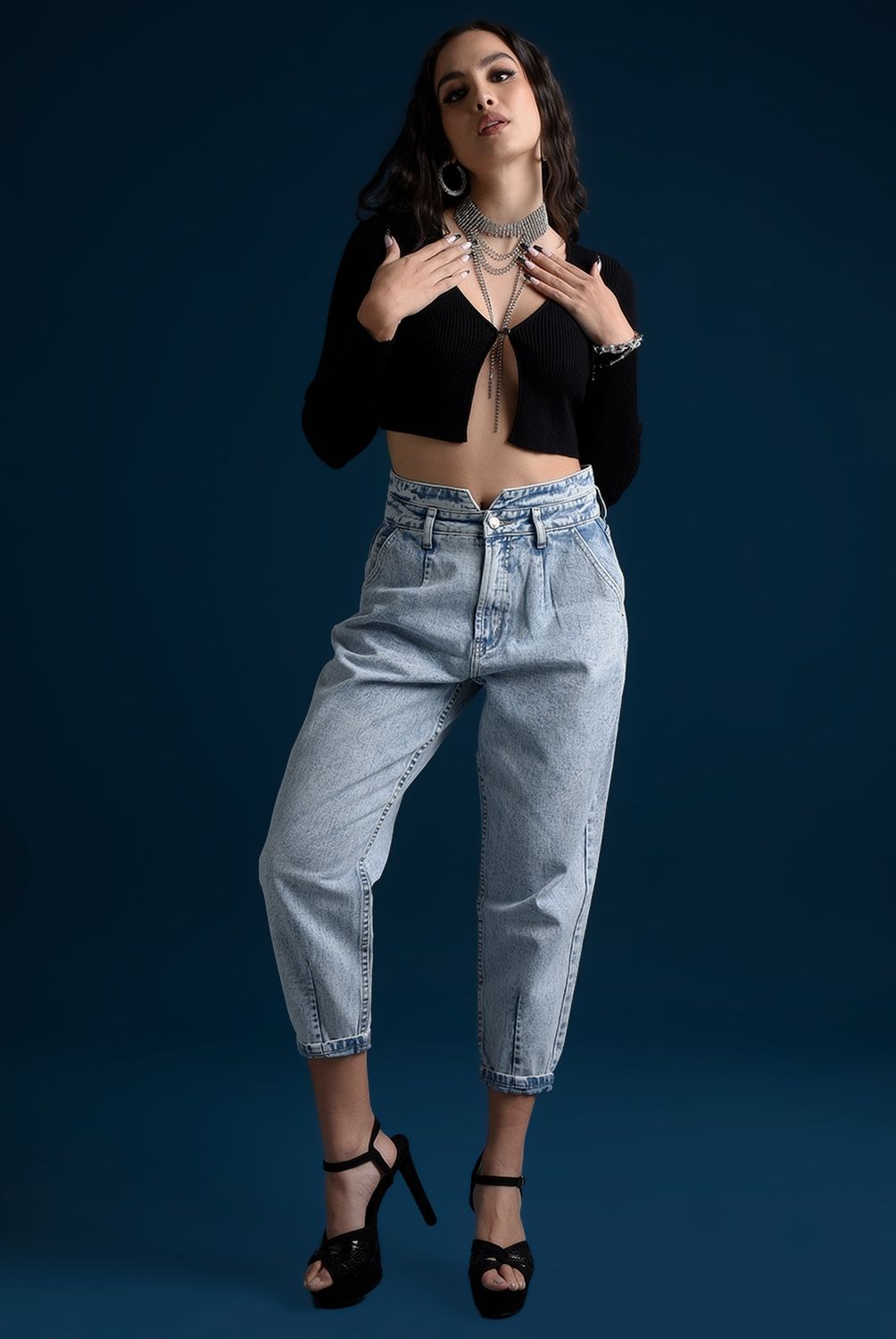 DAHLA - Dahla Jeans Slouchy Tiro Alto Algodón Mujer