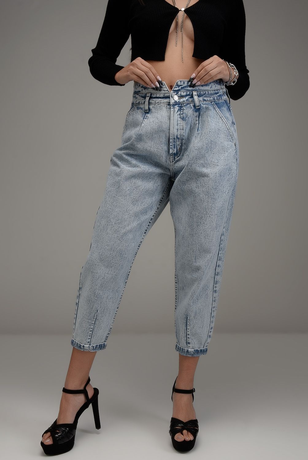 DAHLA - Dahla Jeans Slouchy Tiro Alto Algodón Mujer