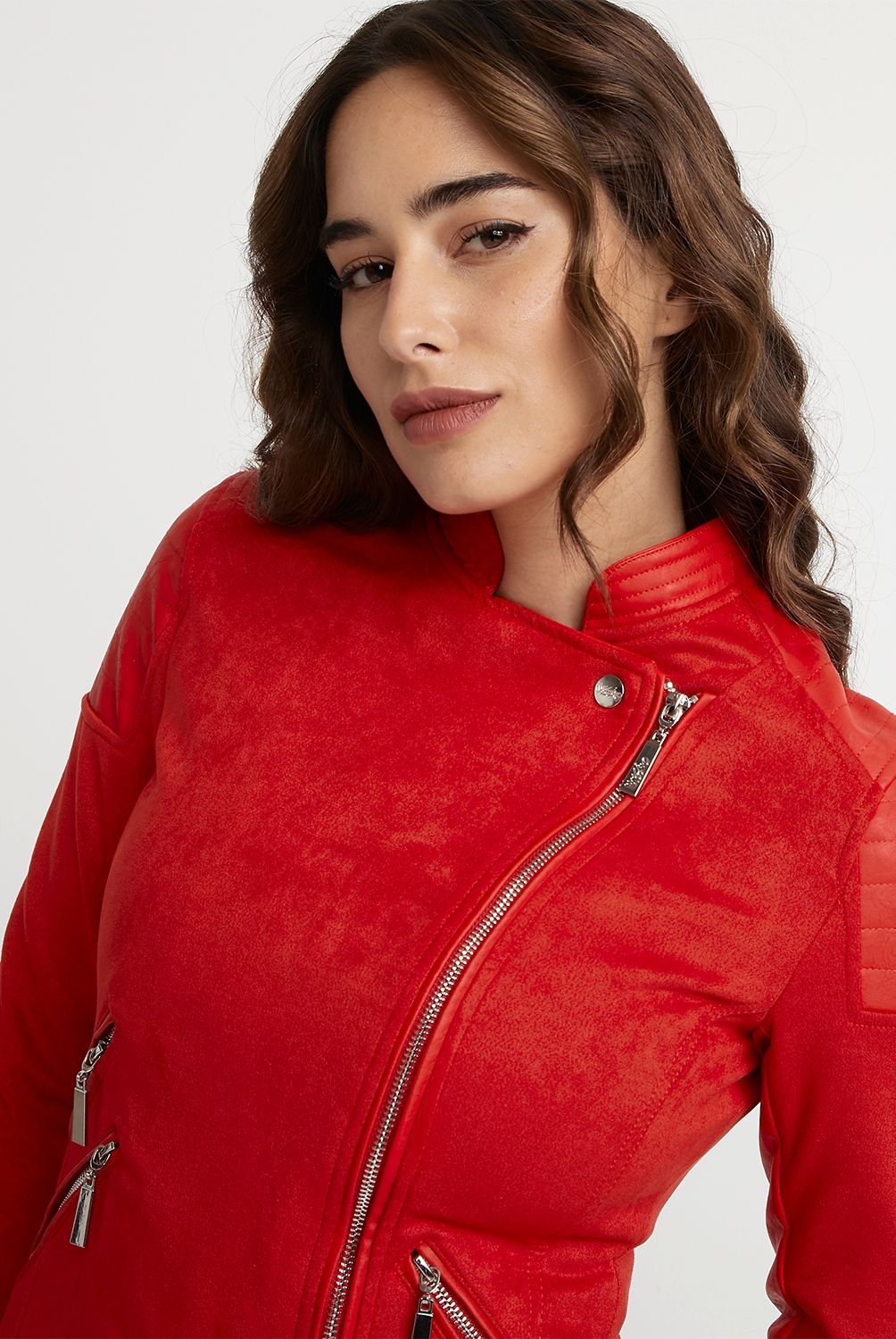 MOSSIMO - Mossimo Chaqueta Cuero Mujer