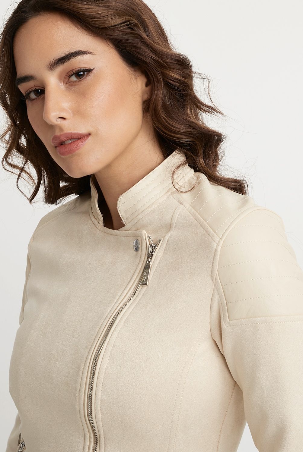 MOSSIMO - Mossimo Chaqueta Cuero Mujer
