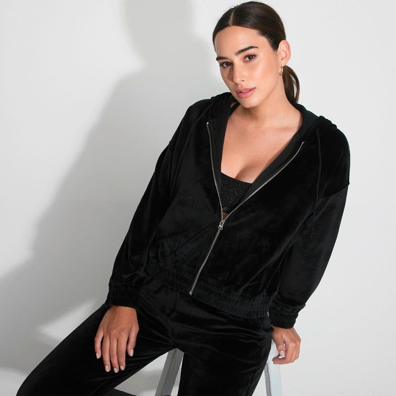 MOSSIMO - Mossimo Polerón Terciopelo Hoodie Mujer