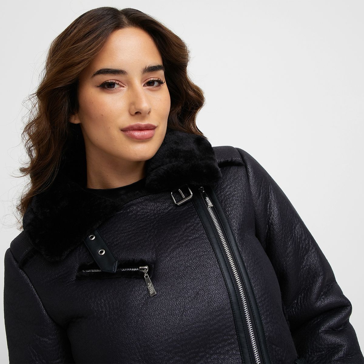 MOSSIMO - Mossimo Chaqueta Ecocuero Mujer