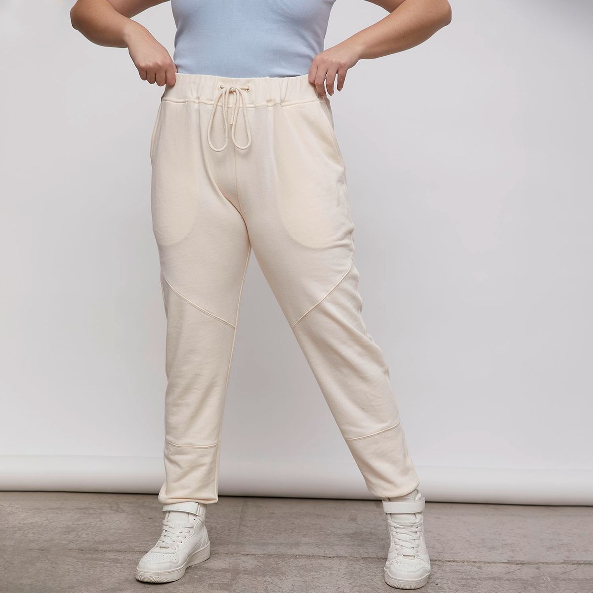 SYBILLA - Sybilla Pantalón De Buzo Jogger Tiro Medio Algodón Mujer