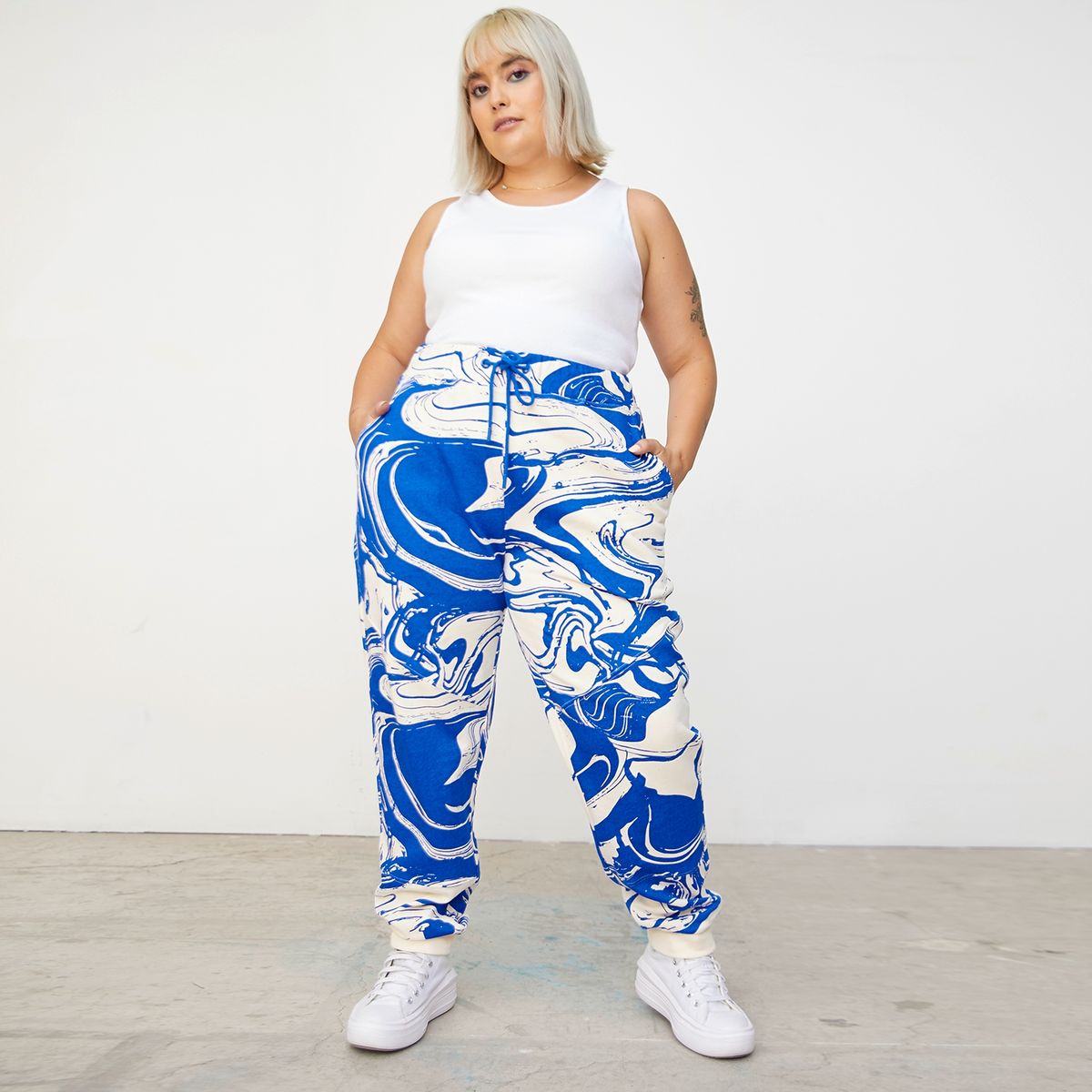 SYBILLA - Sybilla Pantalón De Buzo Jogger Tiro Medio Algodón Mujer