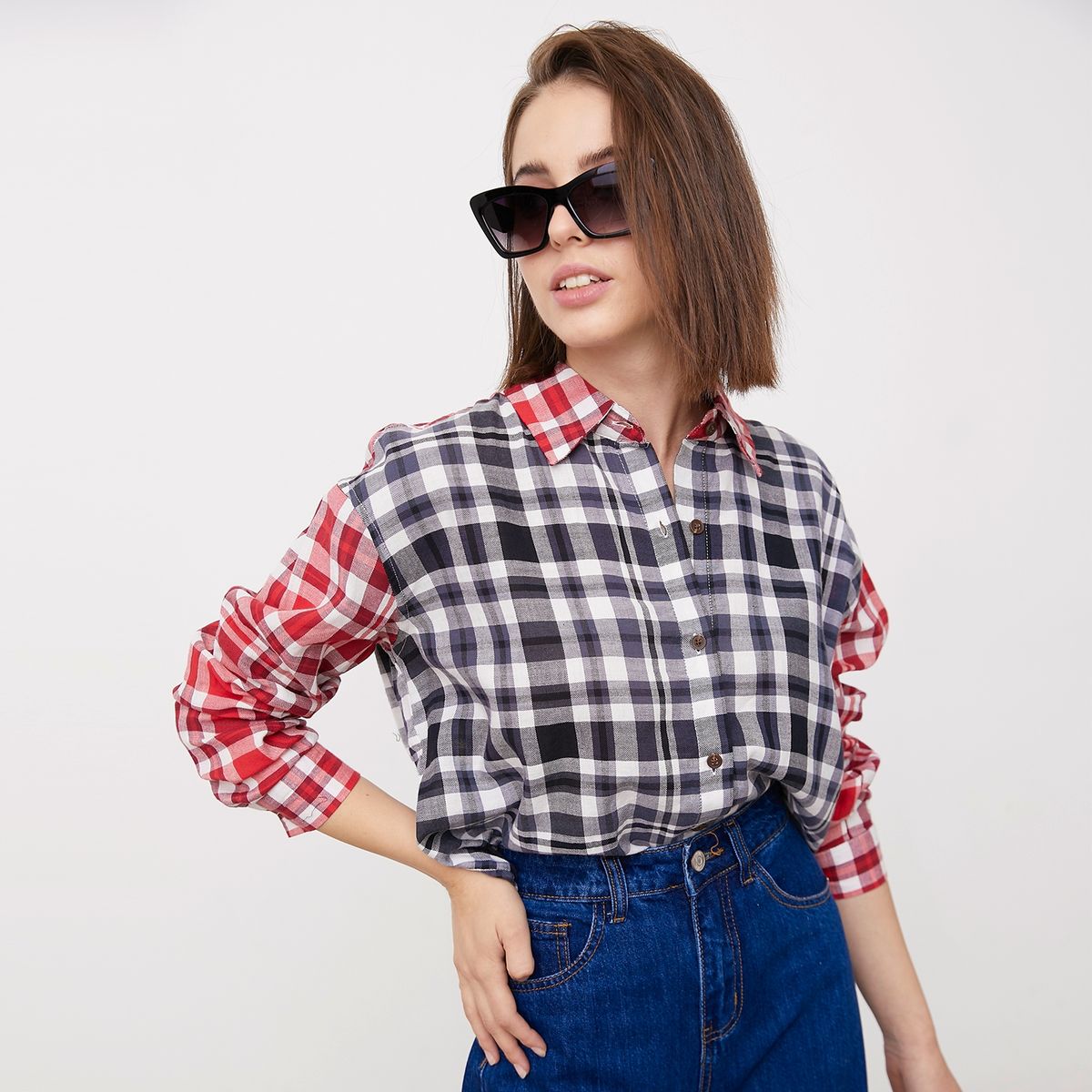 SYBILLA - Sybilla Blusa Manga Larga Algodón Mujer