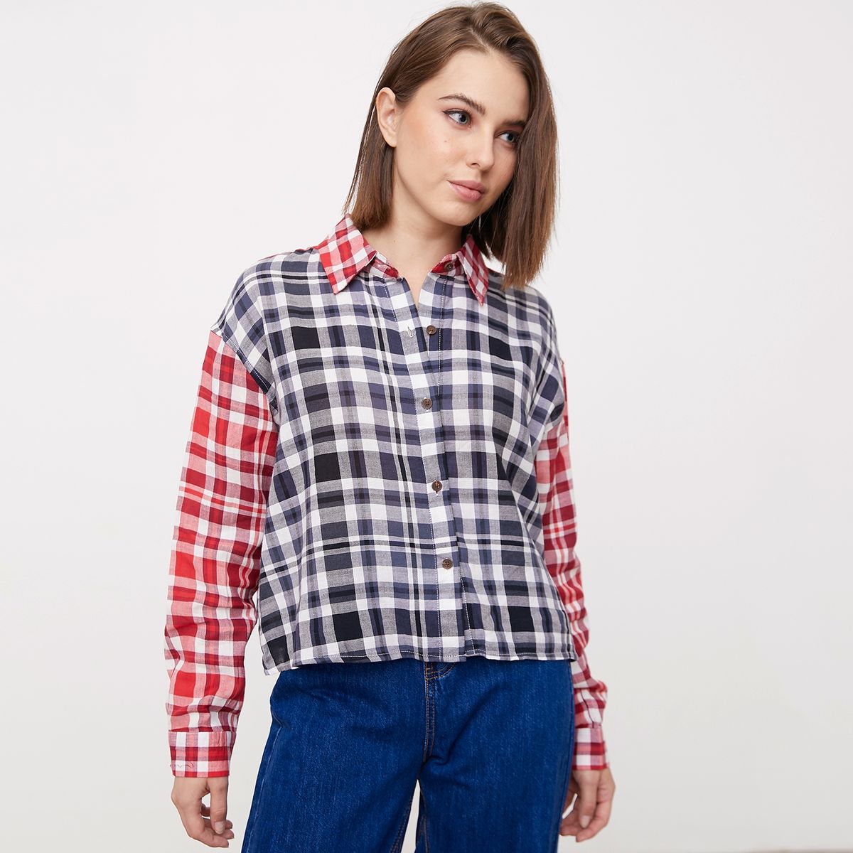 SYBILLA - Sybilla Blusa Manga Larga Algodón Mujer