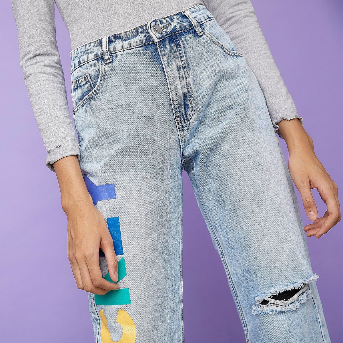 SYBILLA - Sybilla Jeans Straight Tiro Medio Mujer