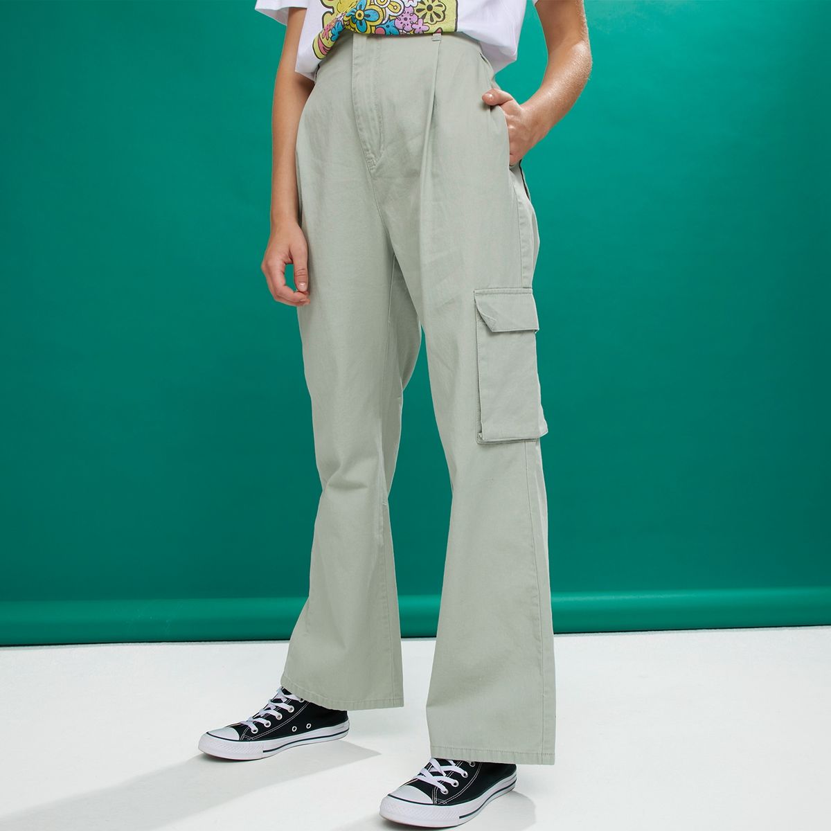 SYBILLA - Sybilla Pantalón Straight Tiro Medio Mujer