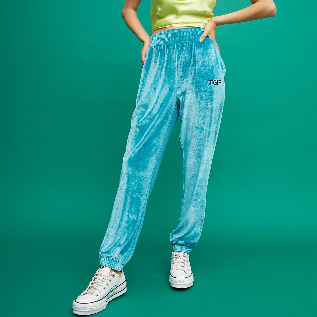 SYBILLA - Sybilla Pantalón Jogger Tiro Medio Mujer