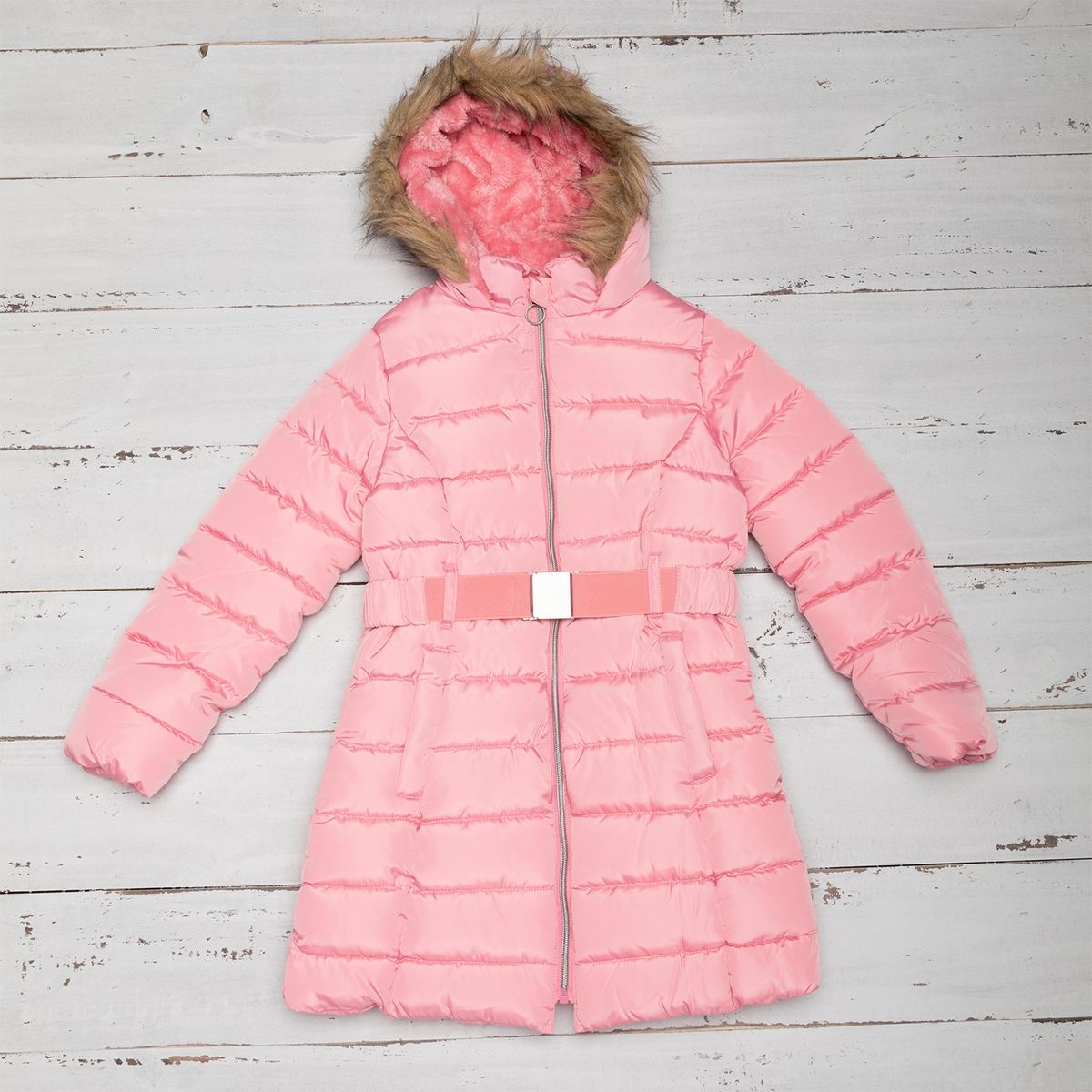ELEVEN - Parka Larga Interior Peludo Niña