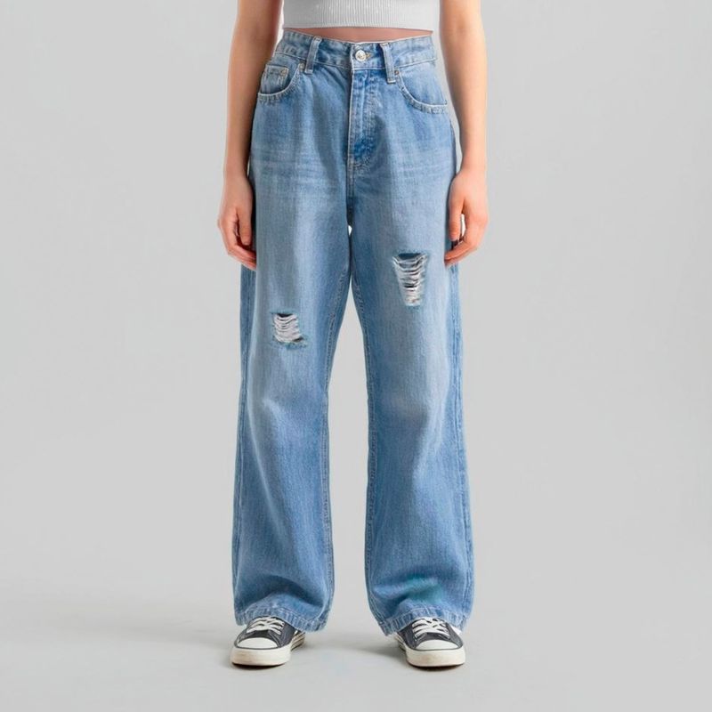 ELEVEN - Jeans Algodón Wide Leg Niña Eleven