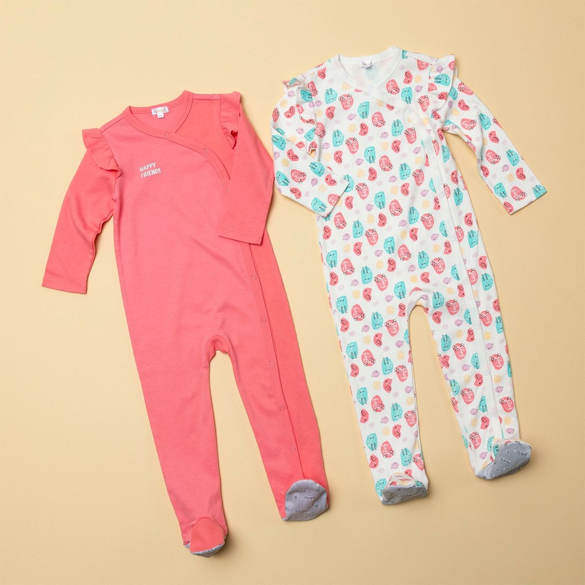 YAMP - Pijama Pack De 2 Unidades Bebé Niña Algodón Yamp