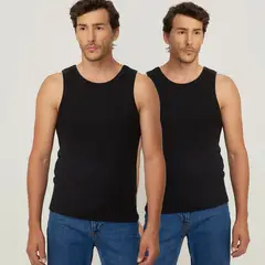 NEWPORT - Pack De 2 Camisetas Sin Mangas Algodón Hombre