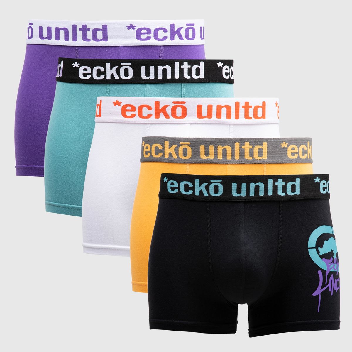ECKO - Ecko Pack De 5 Bóxer Algodón Hombre