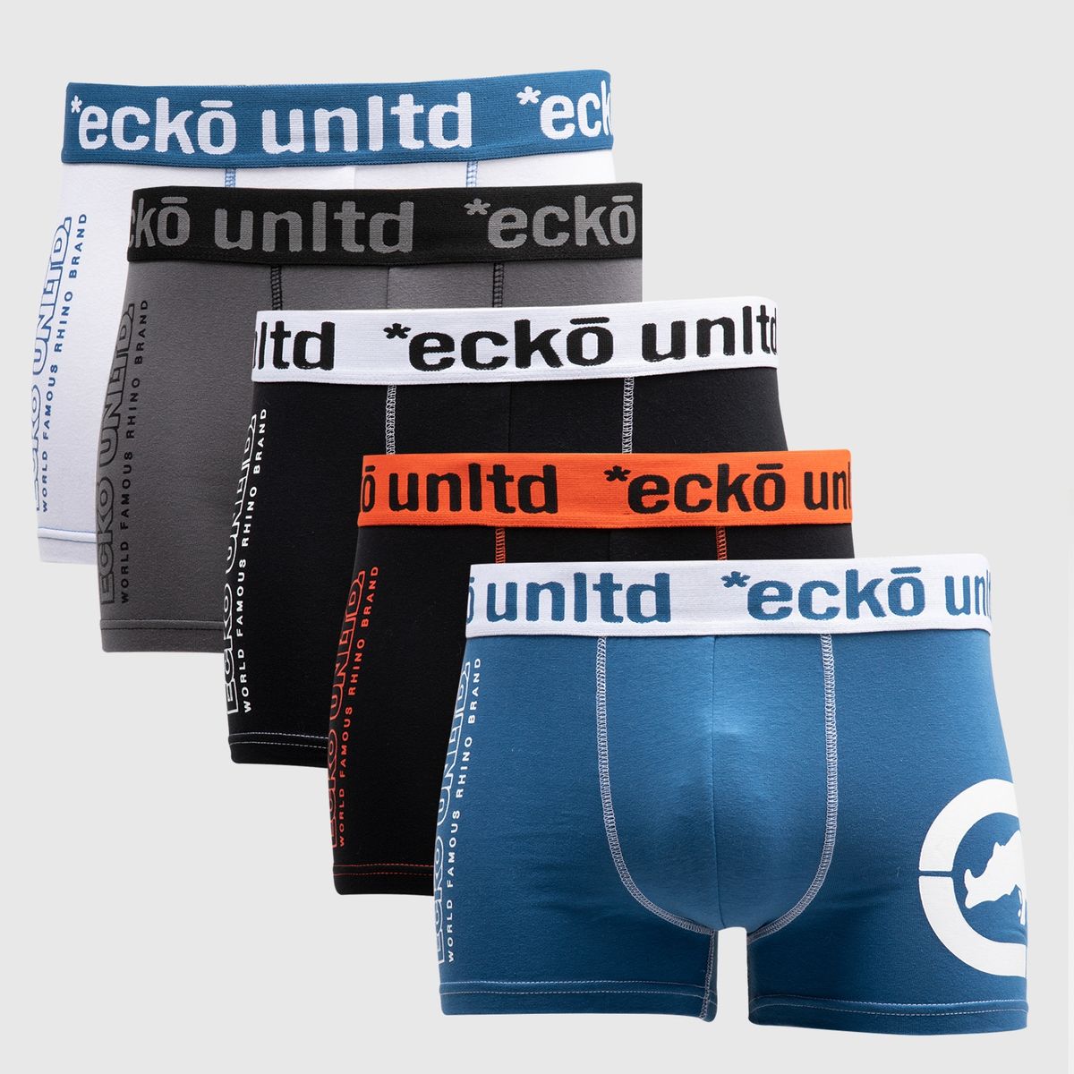 ECKO - Ecko Pack De 5 Bóxer Algodón Hombre