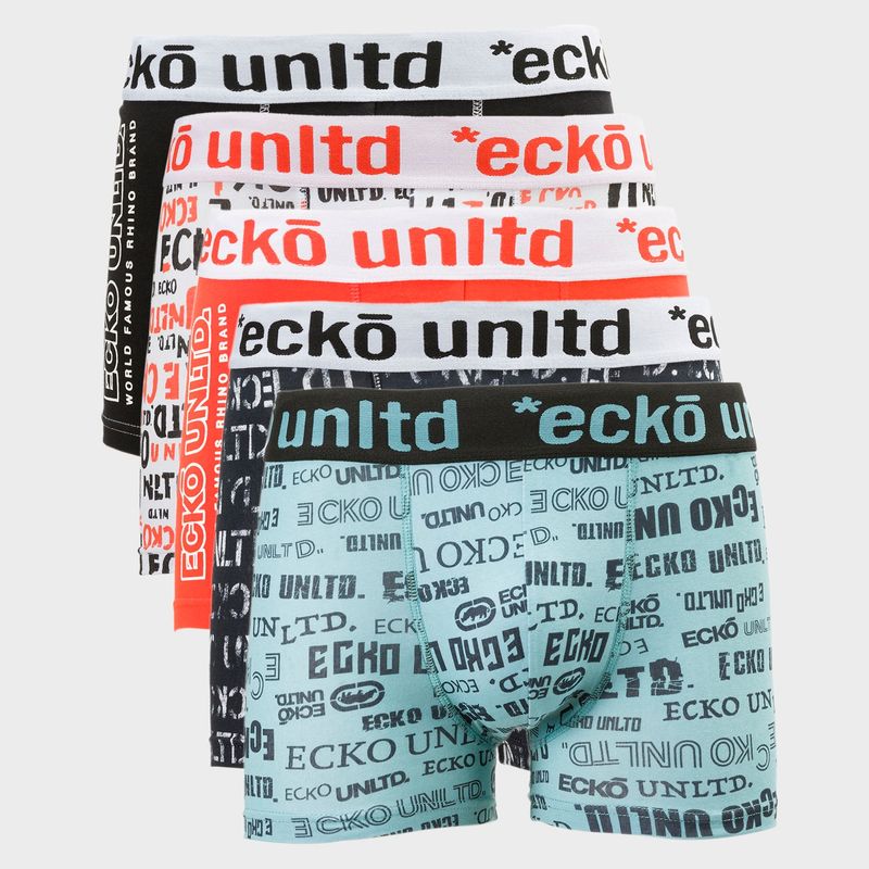 ECKO - Ecko Pack De 5 Bóxer Algodón Hombre