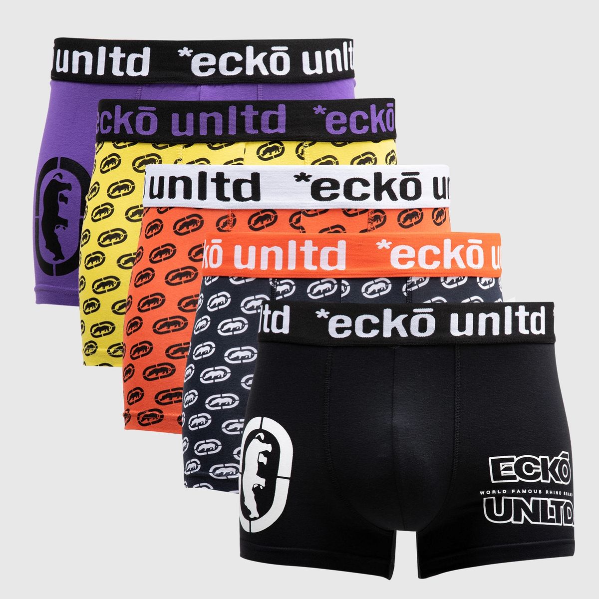 ECKO - Ecko Pack De 5 Bóxer Algodón Hombre