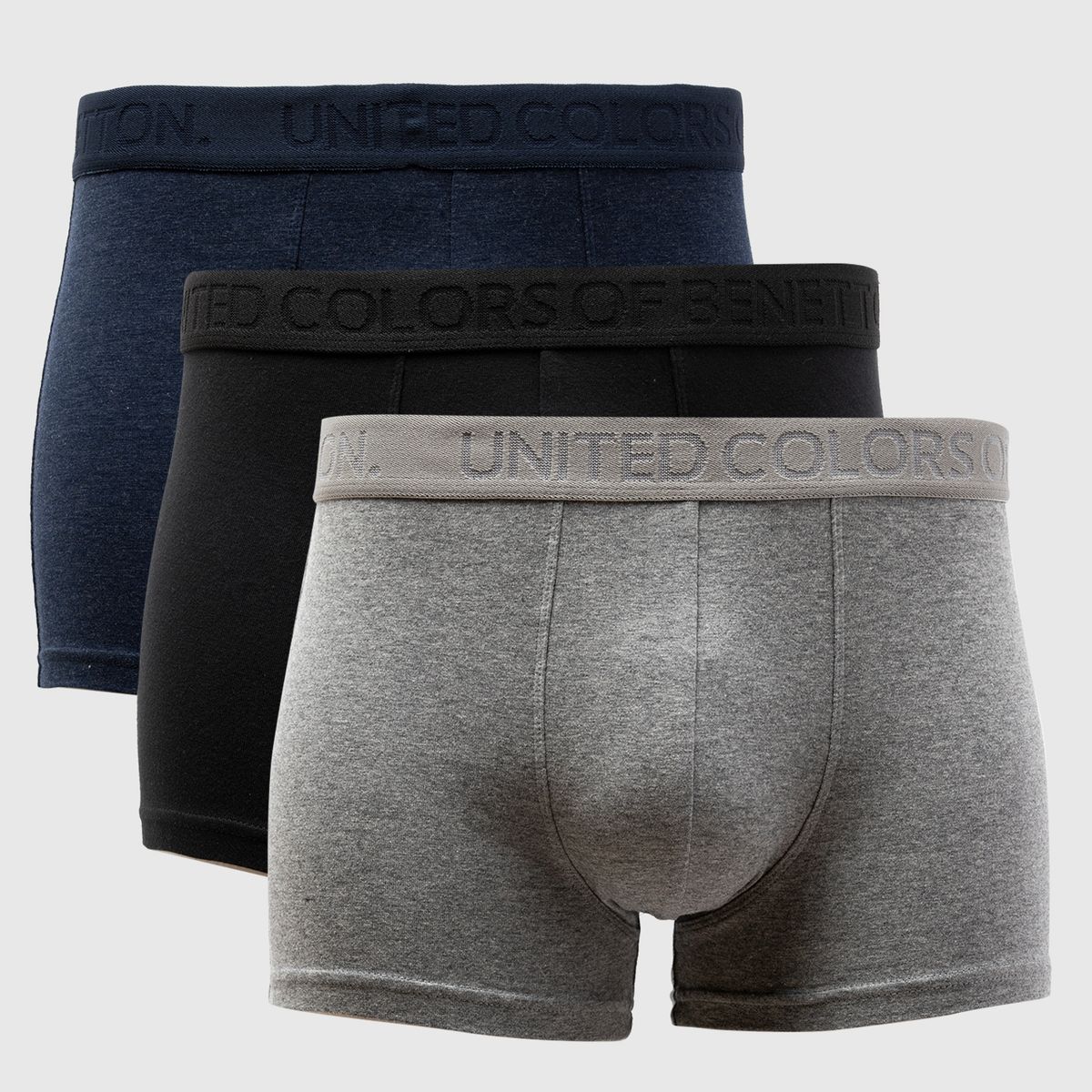 BENETTON - Pack De 3 Bóxer Algodón Hombre Benetton