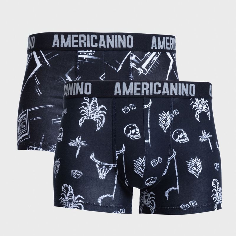 AMERICANINO - Pack de 2 Bóxer Algodón Hombre Americanino