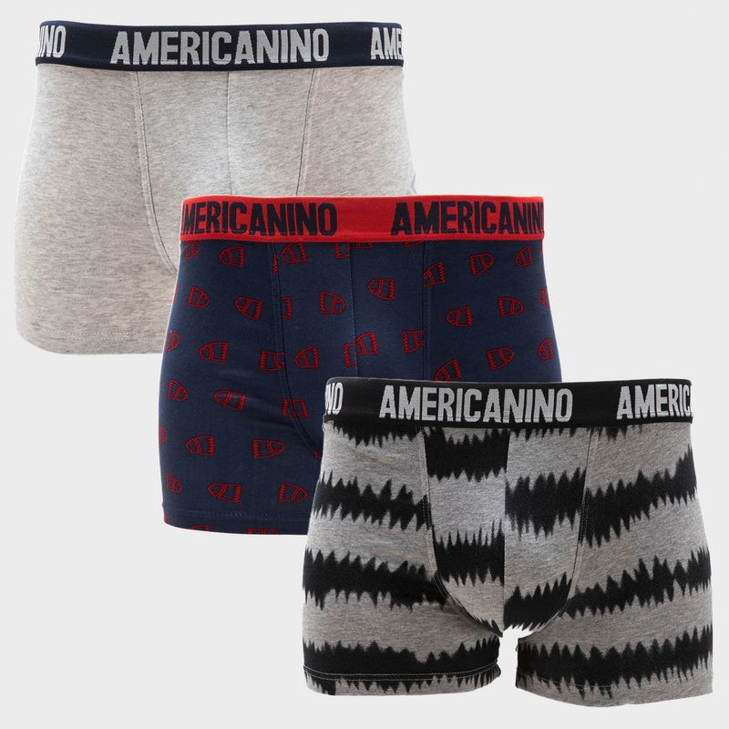 AMERICANINO - Pack De 3 Boxer Algodón Hombre Americanino