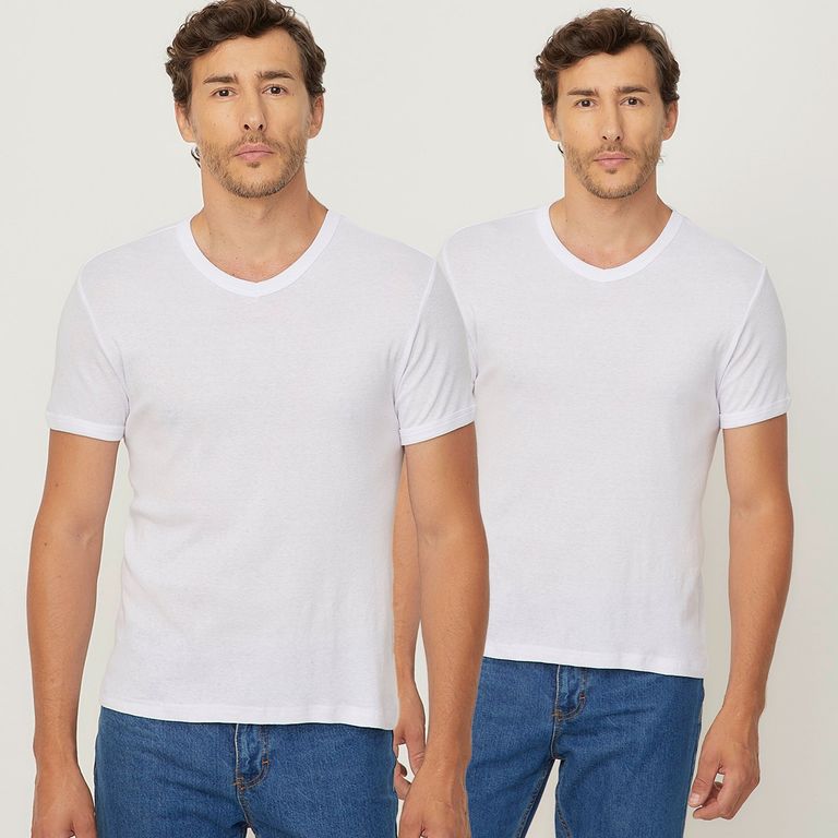 Pack De 2 Camisetas Manga Corta Algodón Hombre