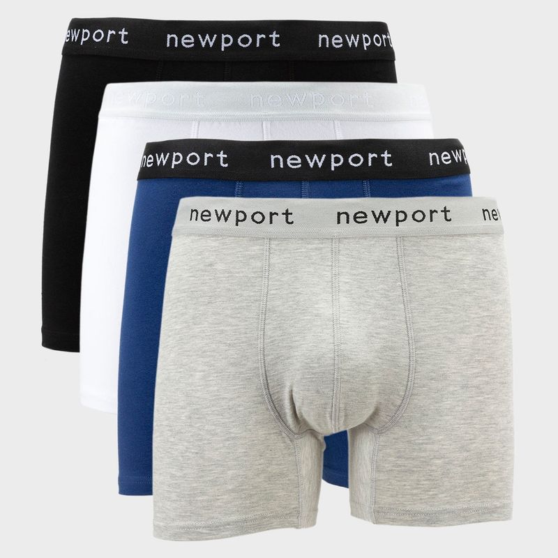 NEWPORT - Pack de 4 Bóxer Newport Algodón Hombre