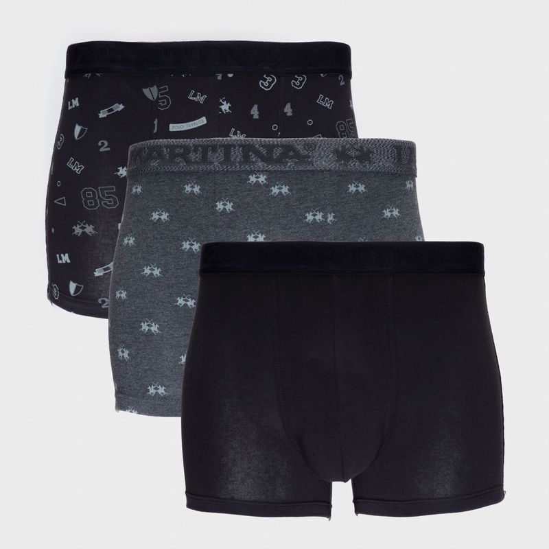 LA MARTINA - La Martina Pack De 3 Boxer Algodón Premium Hombre