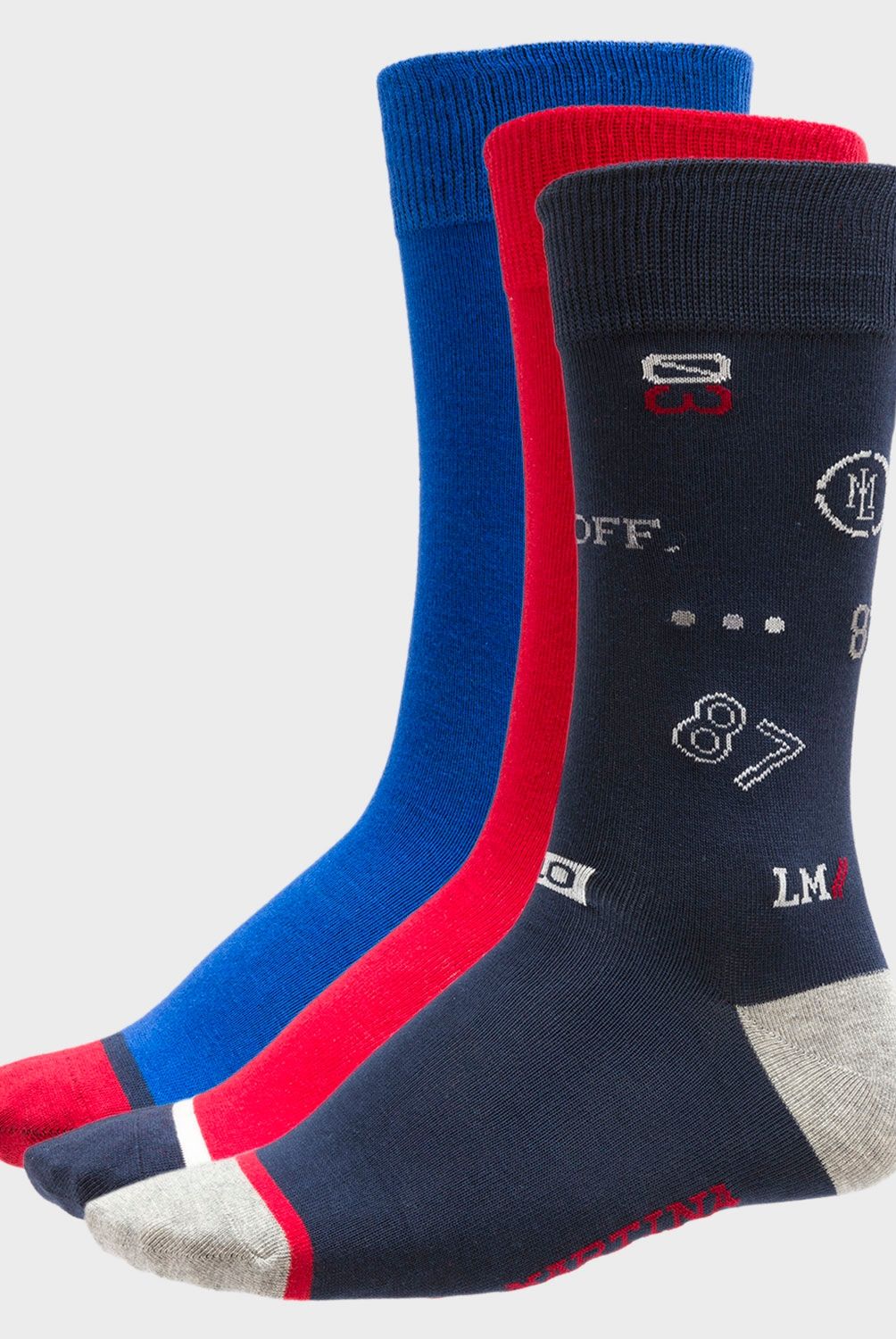 LA MARTINA - Pack 3 Calcetines De Vestir Algodón Premium Hombre La Martina