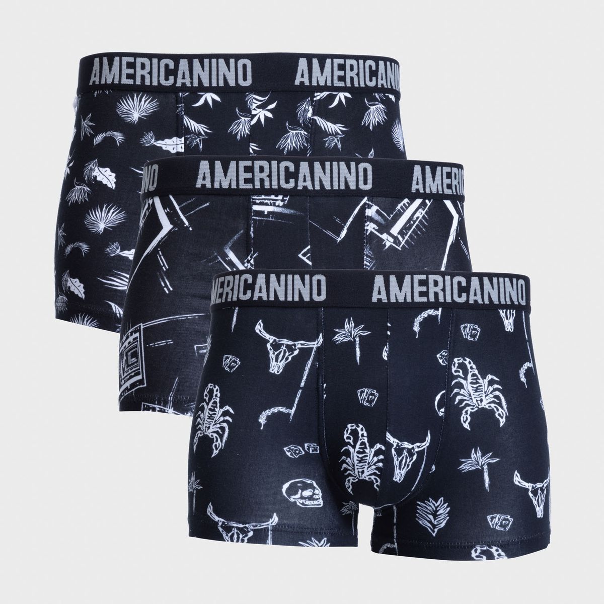 AMERICANINO - Pack De 3 Boxer Algodón Hombre Americanino