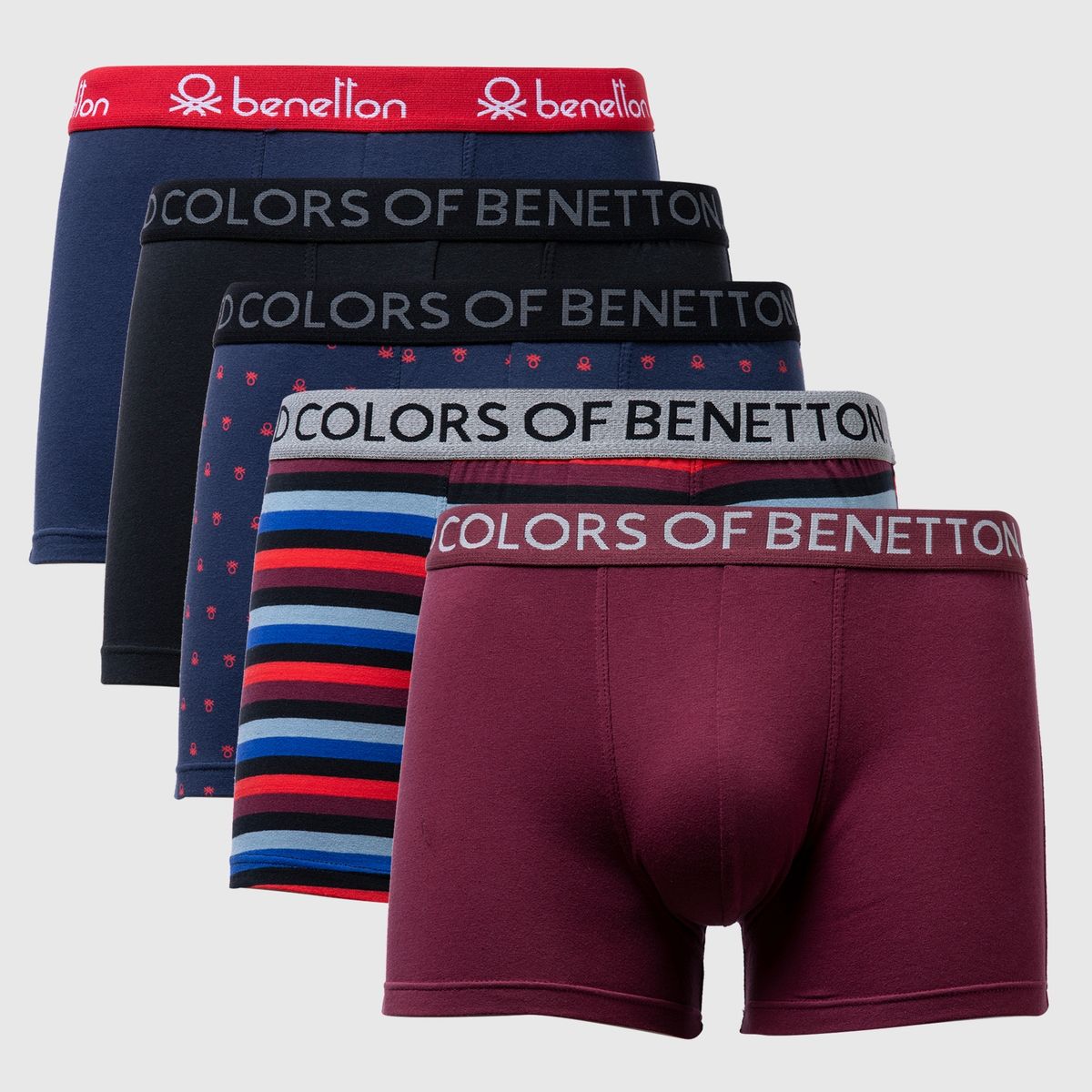 BENETTON - Pack de 5 Boxer Hombre Benetton