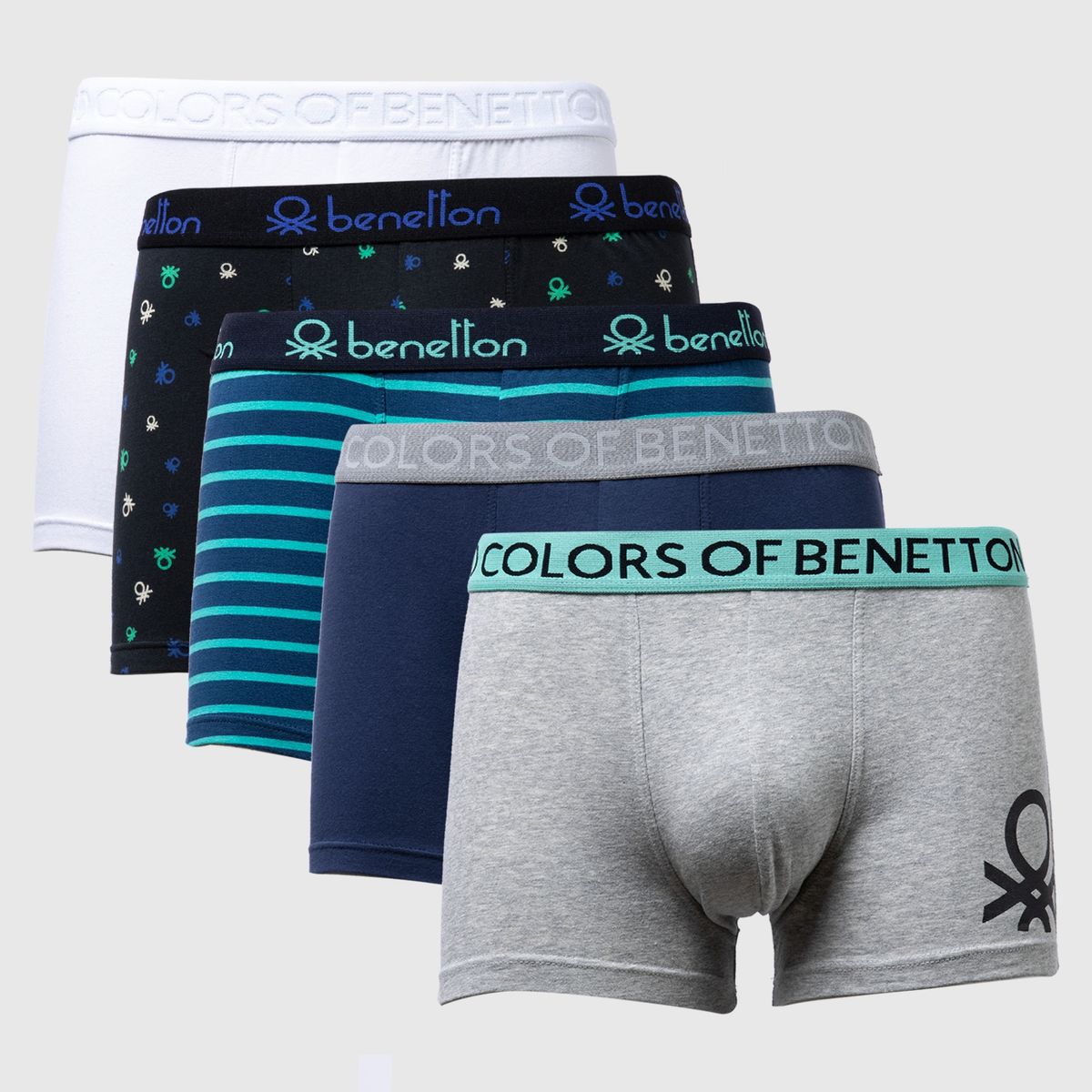 BENETTON - Pack de 5 Boxer Hombre Benetton