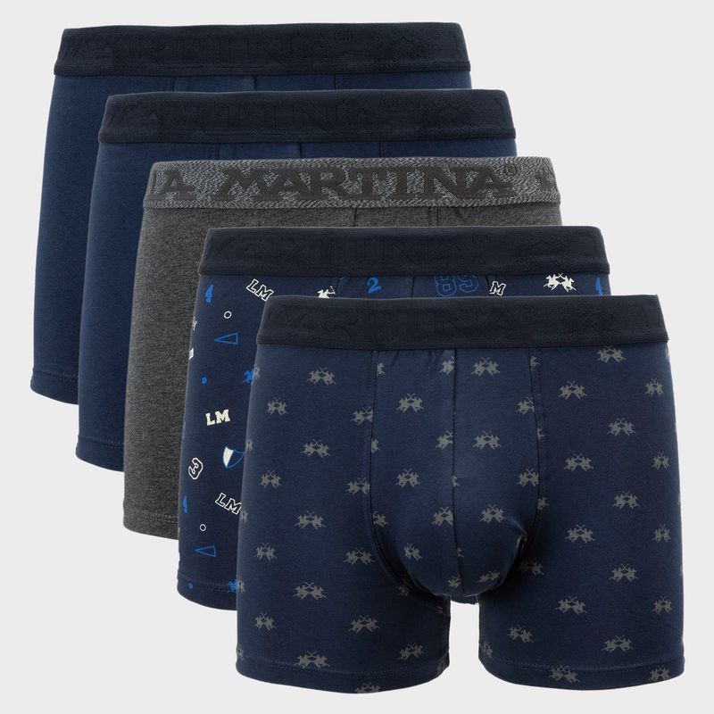 LA MARTINA - Pack De 5 Boxer Algodón Premium Hombre La Martina