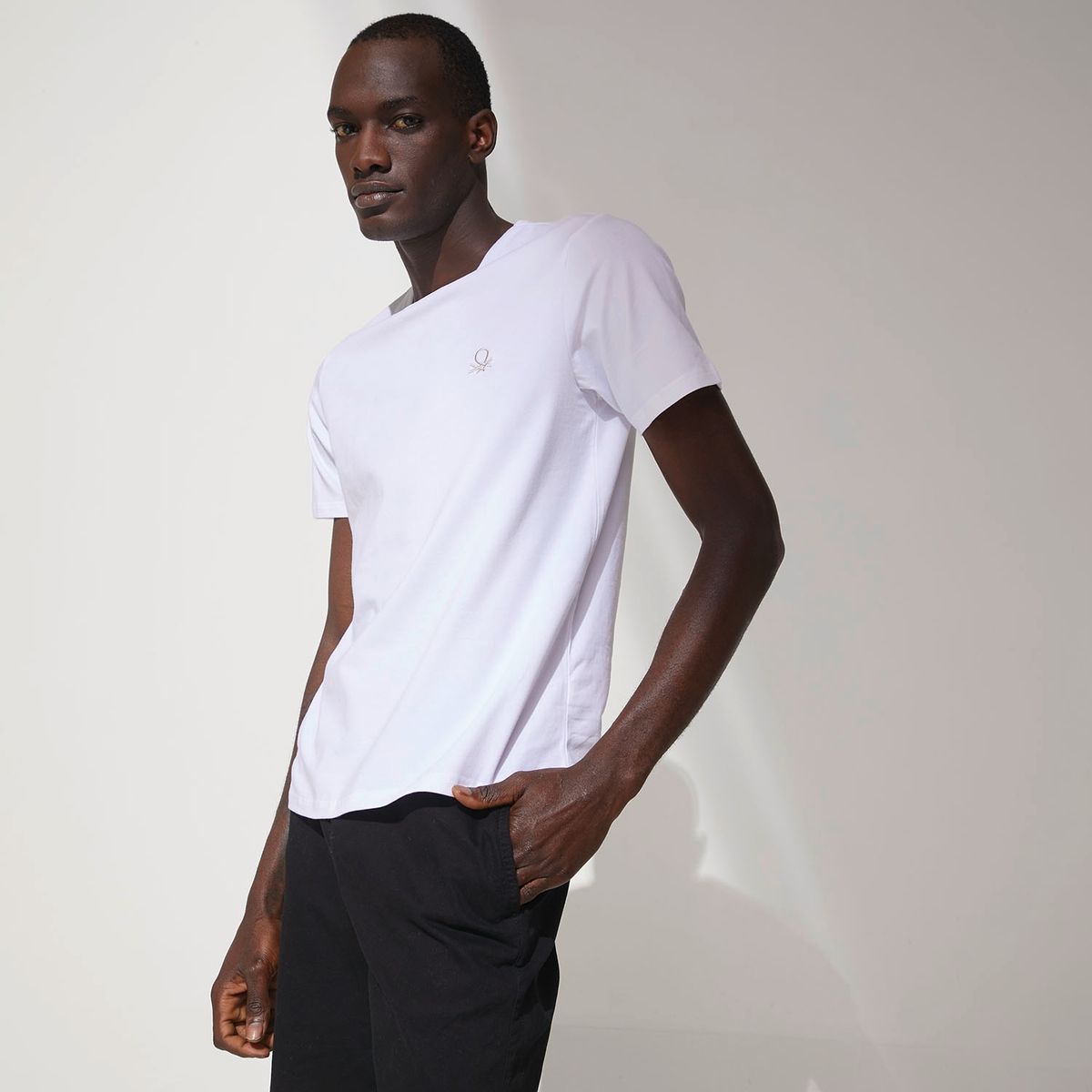 BENETTON - Benetton Pack de 2 Camisetas Algodón Hombre