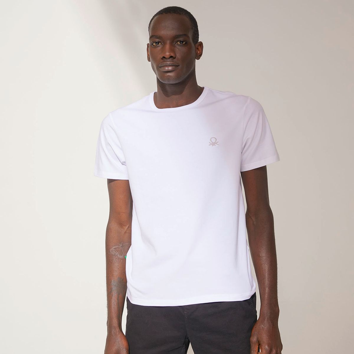 BENETTON - Benetton Pack de 2 Camisetas Algodón Hombre